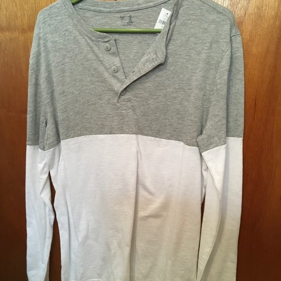 GAP Other - Gap medium white and grey long sleeve top